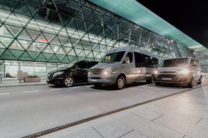 Two Krakow Airport Transfers, Auschwitz-Birkenau & Salt Mine - Airport transfers in air-conditioned vans: the stress reducer